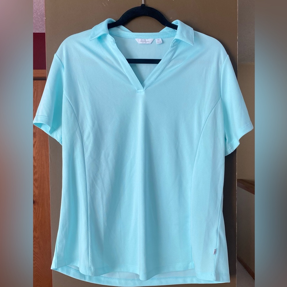 Light Blue Short Sleeve Polo Shirt